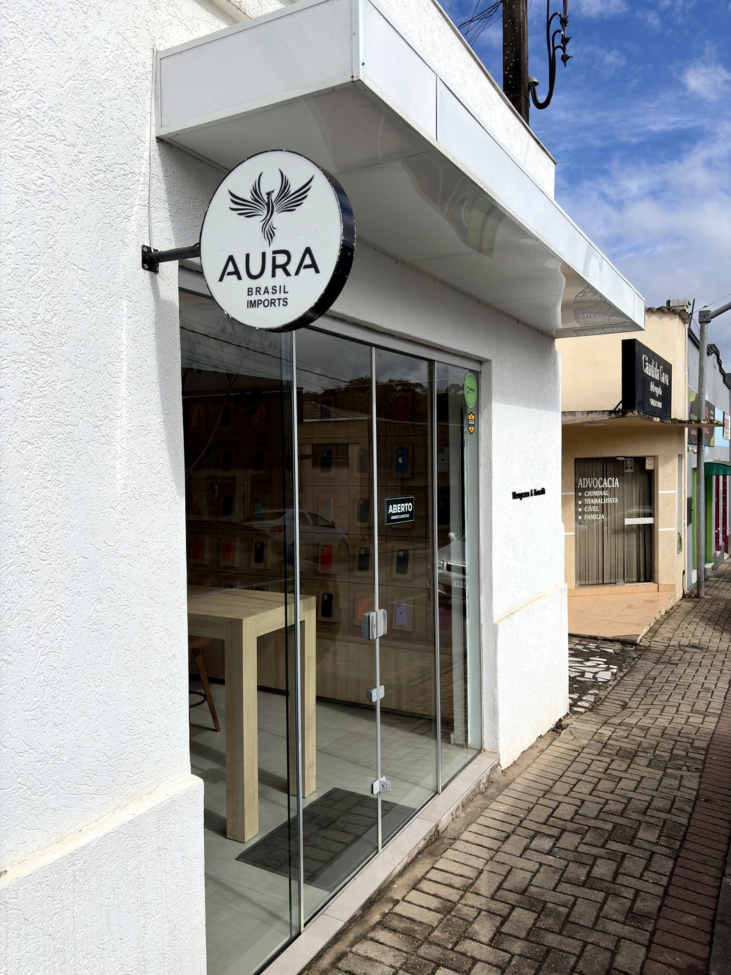 Ambiente da loja Aura